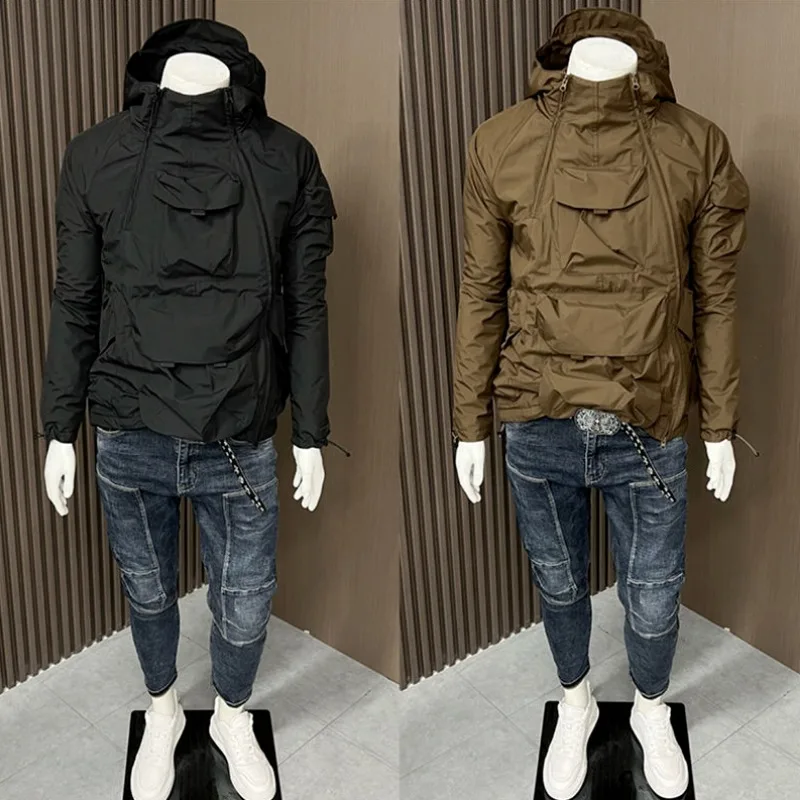Outdoor Sport Brand Jacket - Luxury Brand Double Zipper Hooded Bomber