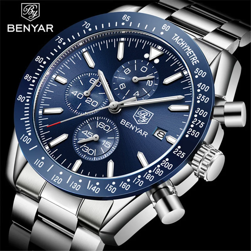 Outdoor Sport Smart Watch - Men Watch BENYAR Top Brand Luxury