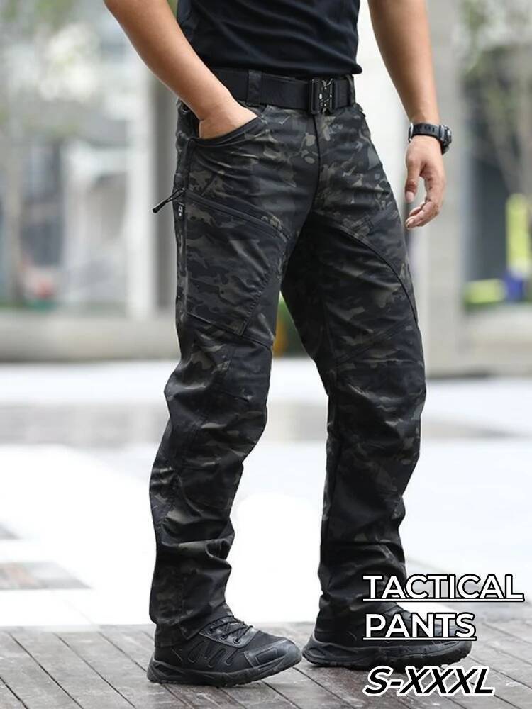 Outdoor Sport Waterproof Pants - Waterproof Commuter Tactical Men Camouflage Slim