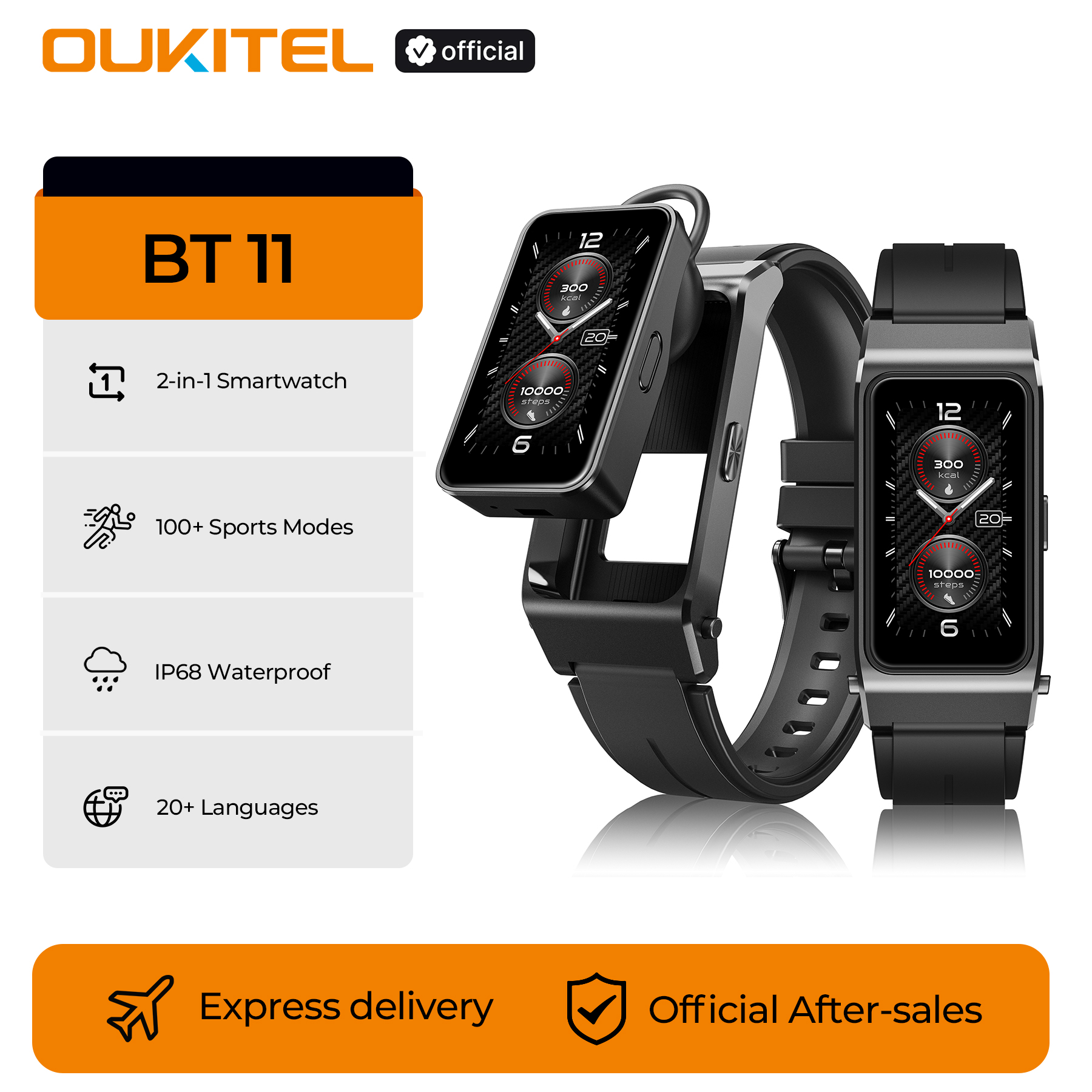 OUKITEL BT11 Smartwatch Blueto - Outdoor Sport Smart Watch recension och pris