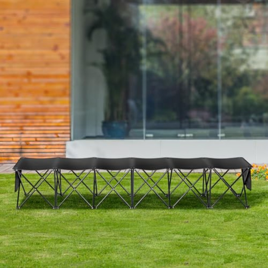 Portable Folding Bench 6 Seats - Outdoor Sport Bench recension och pris