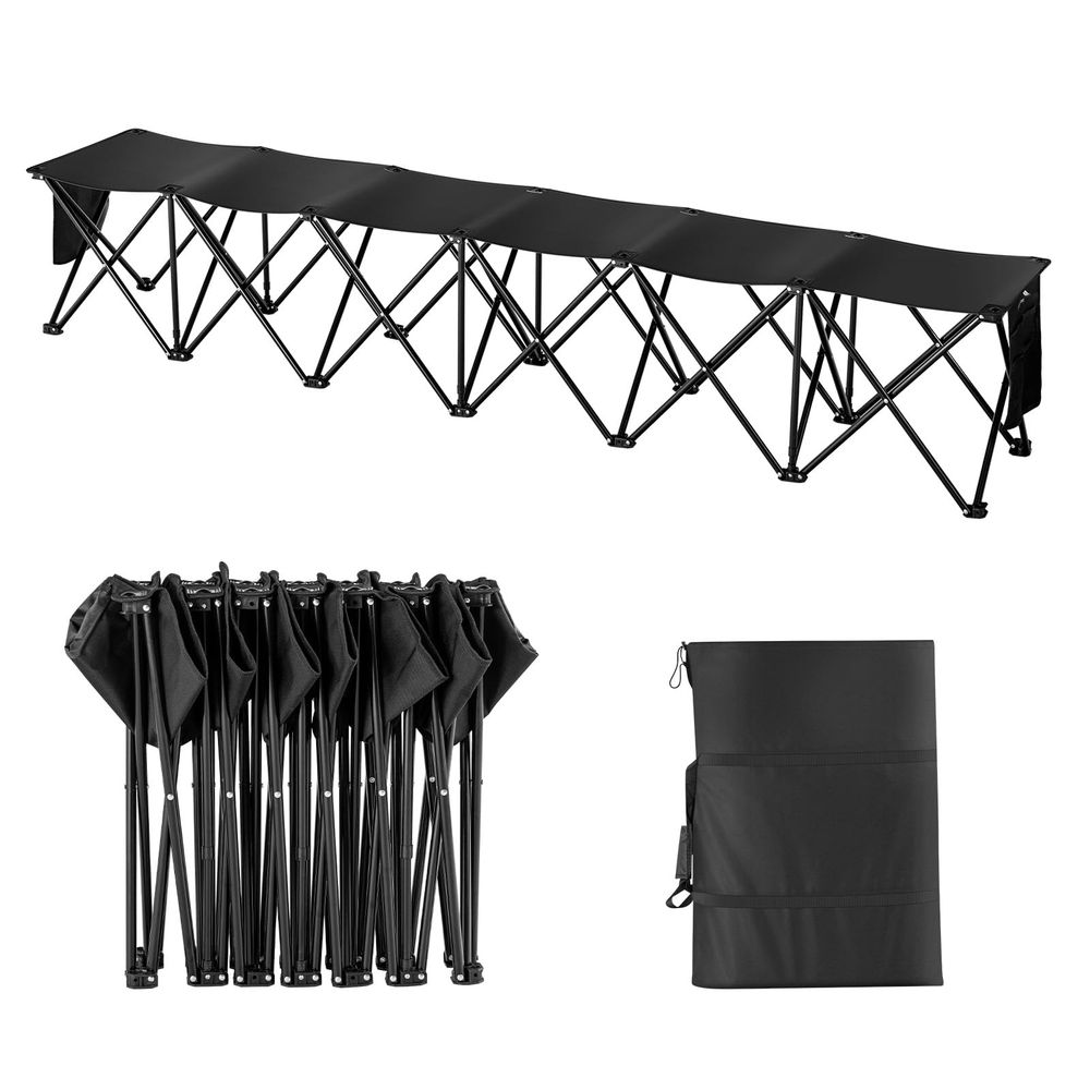 Portable Folding Bench, 6 Seat - Outdoor Sport Bench recension och pris