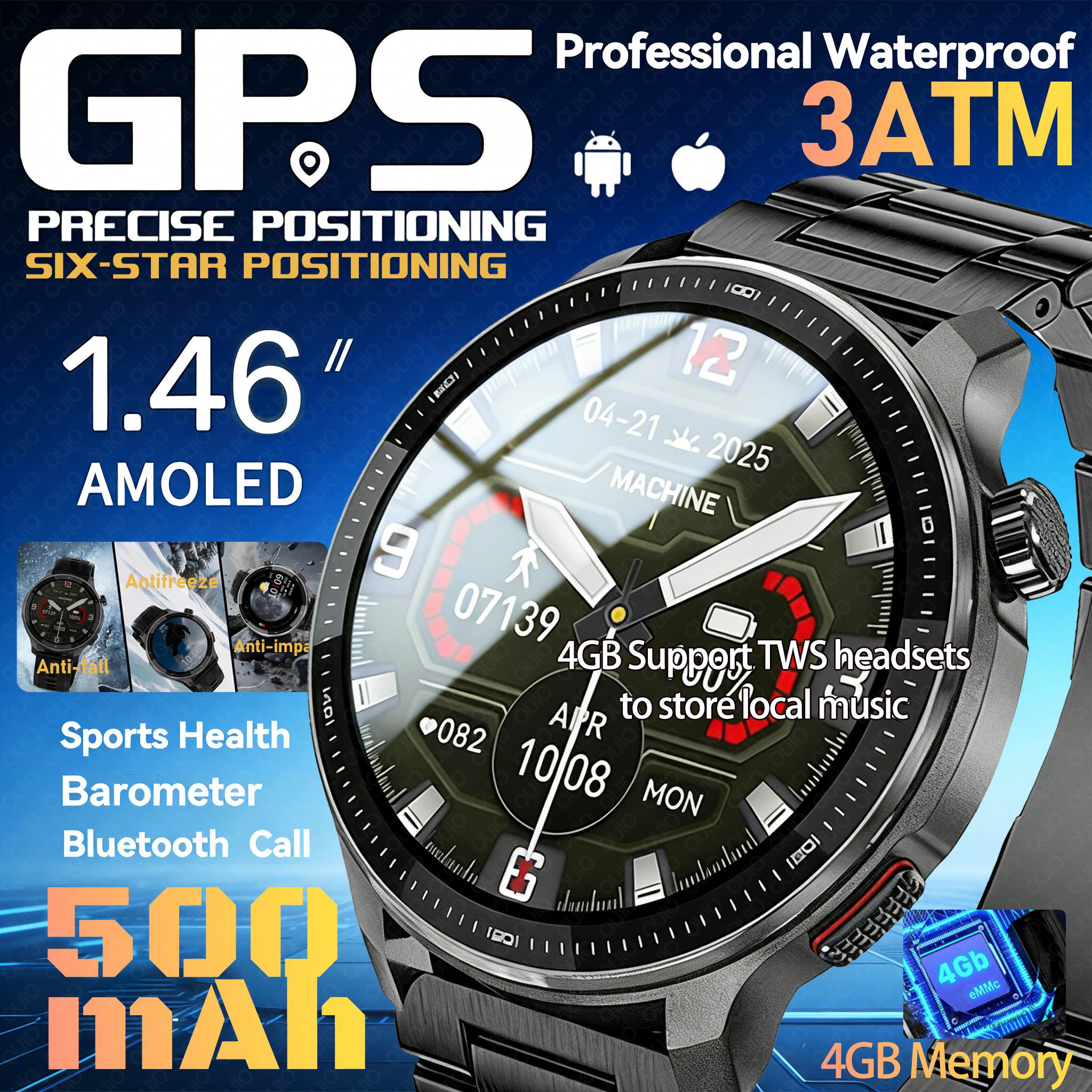 2026 New GPS Smart Watch Super - Outdoor Sport Smart Watch recension och pris