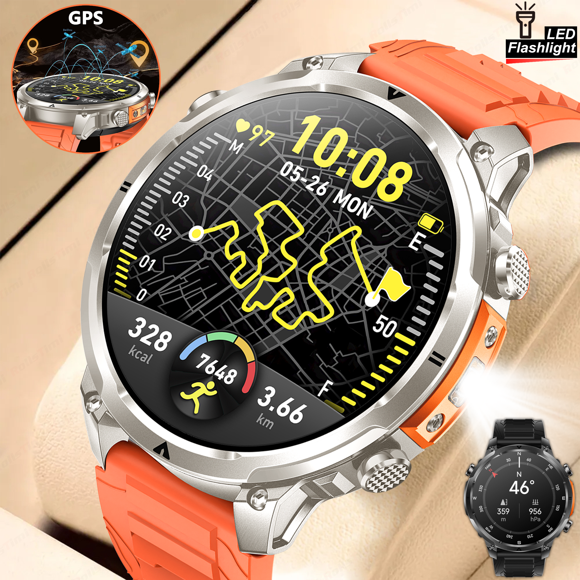 Outdoor GPS Sports Smart Watch - Outdoor Sport Smart Watch recension och pris
