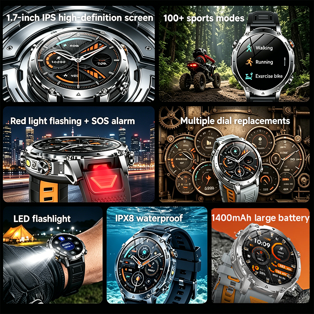 2026New Military Sports Smart  - Outdoor Sport Smart Watch recension och pris